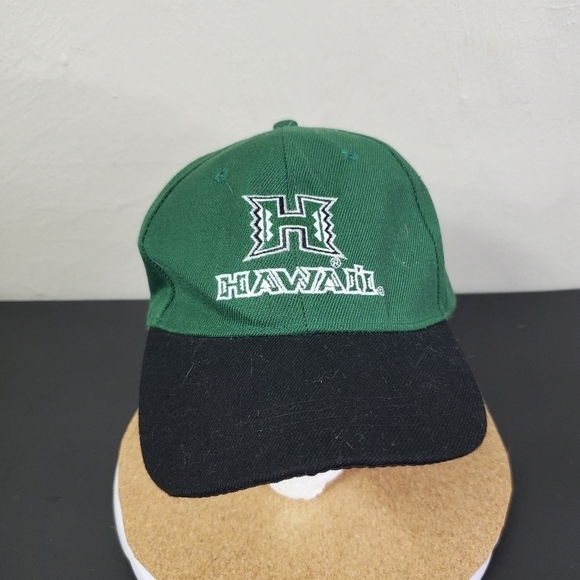 University of Hawaii Baseball Cap Hat Green Black - Picture 7 of 7